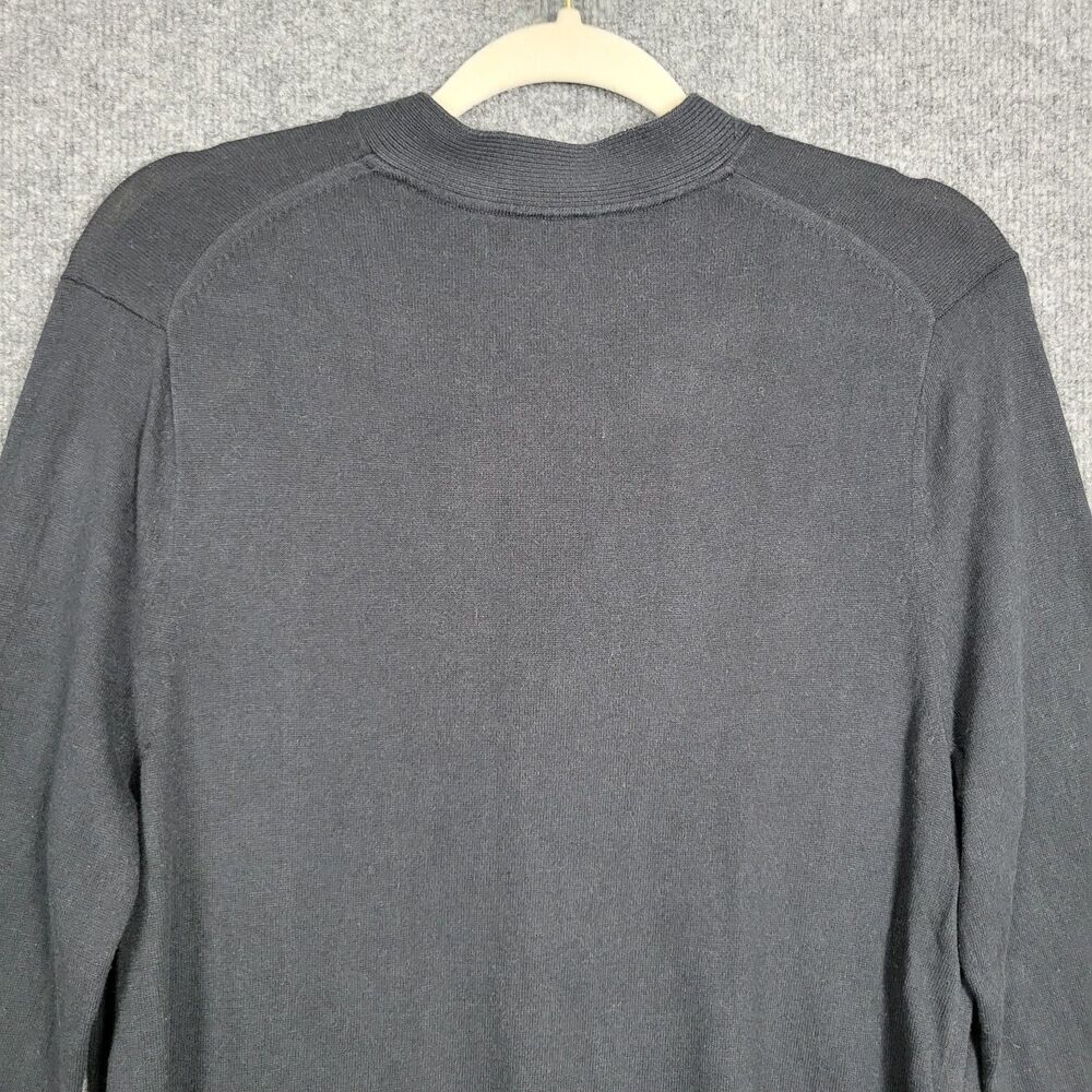 BANANA REPUBLIC Black Silk Cashmere Blend Button Cardigan Academia SIZE SMALL - Picture 6 of 11